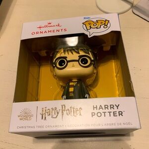 Hallmark/FUNKO Harry Potter Ornament with Black and Yellow Scarf